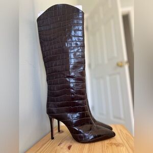 Schutz Maryana boots / chocolate brown - like new! Without box!